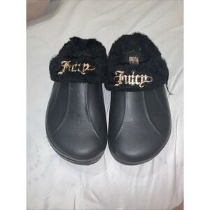 Juicy Couture Black Slide Sandal Women 8